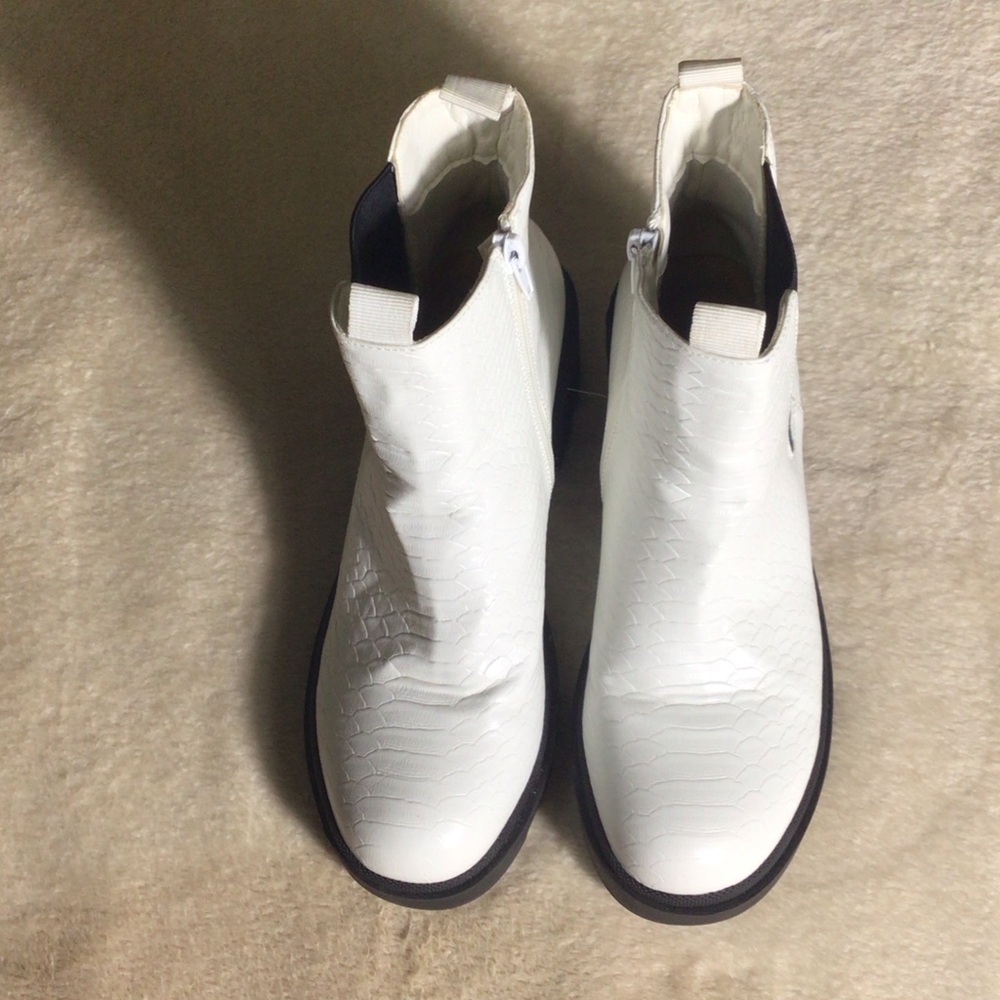 Pierre Dumas White Combat Boots